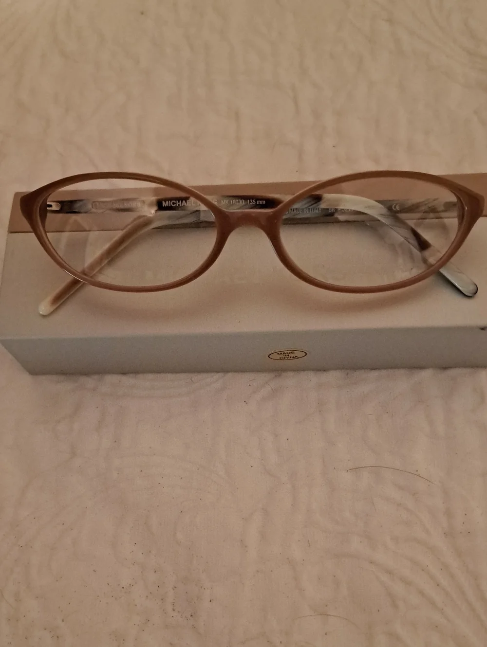 Michael Kors Light Brown Cat-Eye Optical Glasses